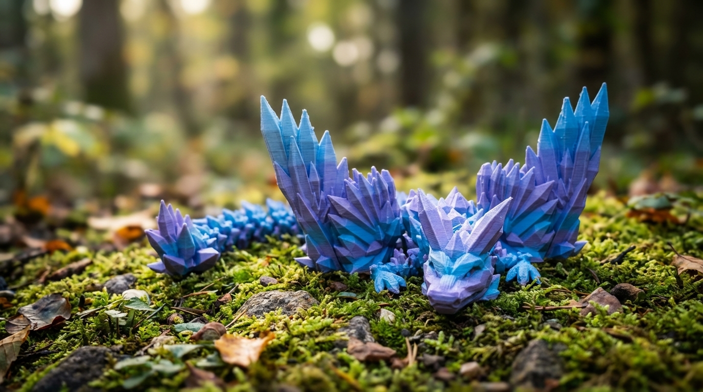 Crystal Dragon with Wings